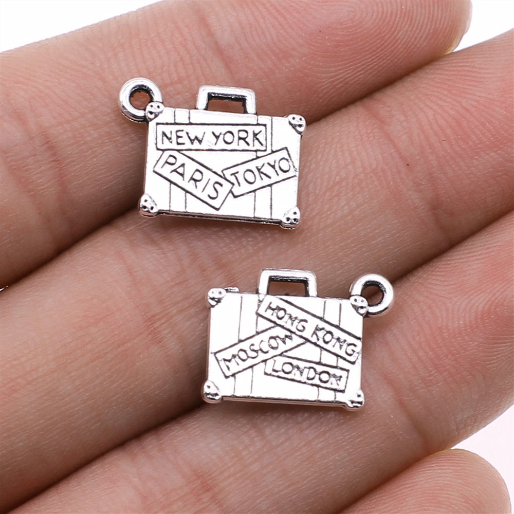 10Pcs/Lot13*17mm Metal Suitcas - Jewelry Making Tokyo review and price