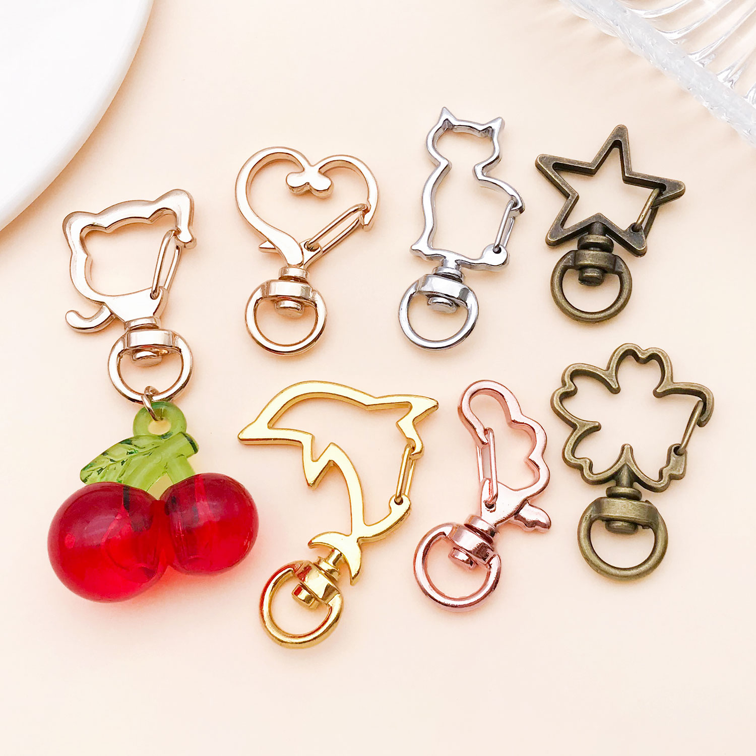 5pcs/lot Heart Star Moon Cat D - Jewelry Making Chain review and price