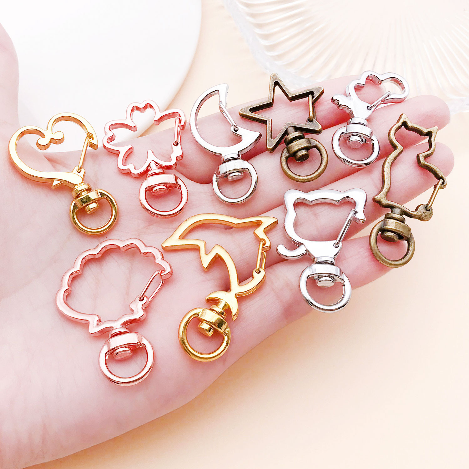 5pcs/lot Heart Star Moon Cat D - Jewelry Making Chain review and price