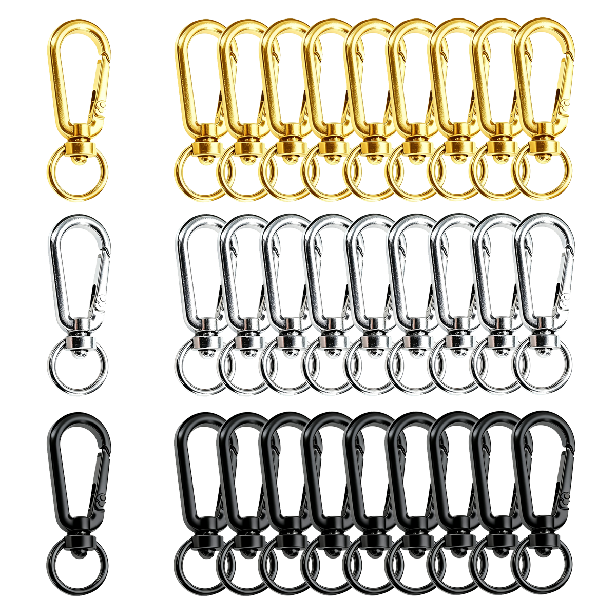 9/18/36 Pcs Open Swivel Clips  - Jewelry Making Chain review and price