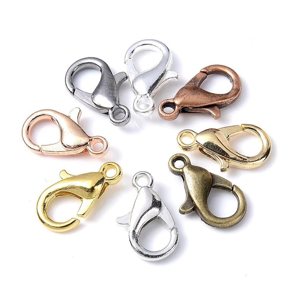 100pcs 9 12 14mm Zinc Alloy Lo - Jewelry Making Metals review and price