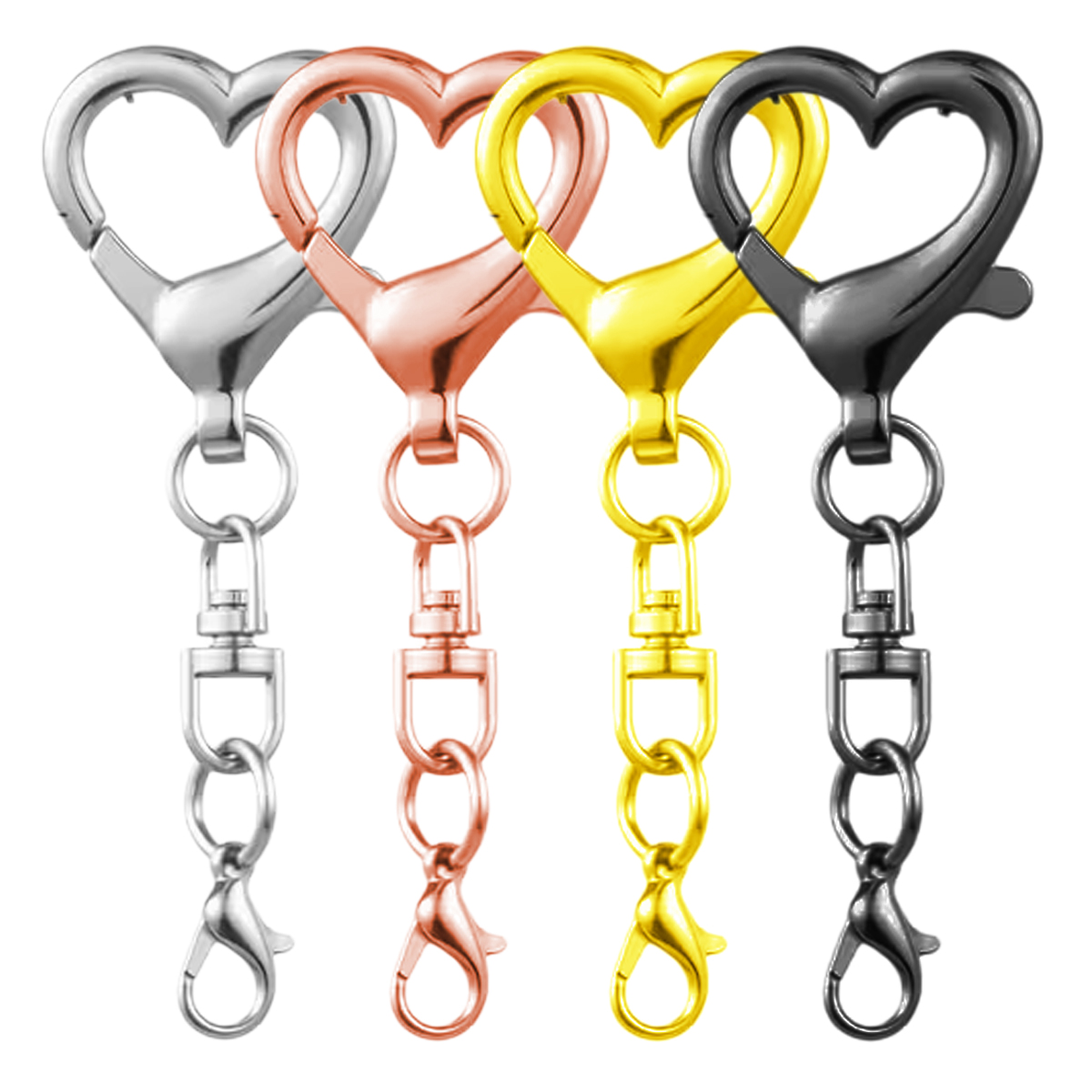 5/15/30Pcs Heart Shaped Swivel - Jewelry Making Findings review and price