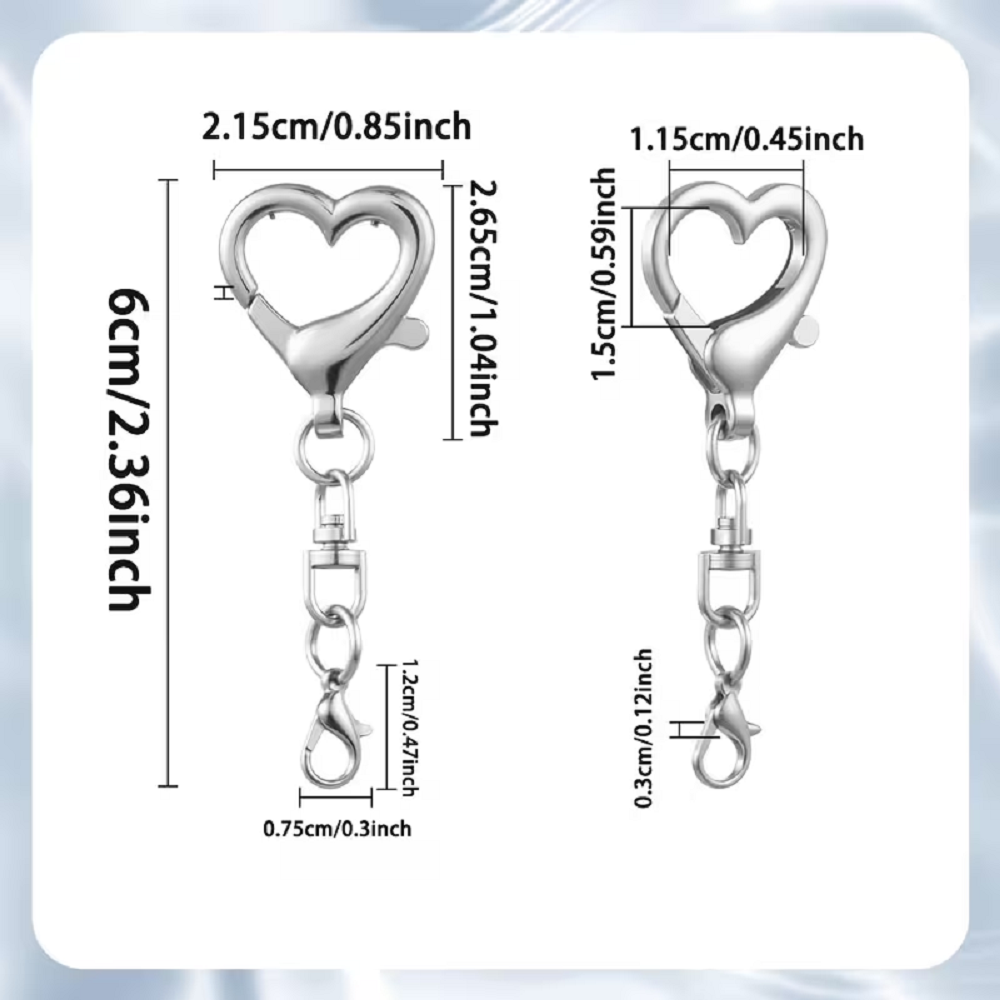 5/15/30Pcs Heart Shaped Swivel - Jewelry Making Findings review and price