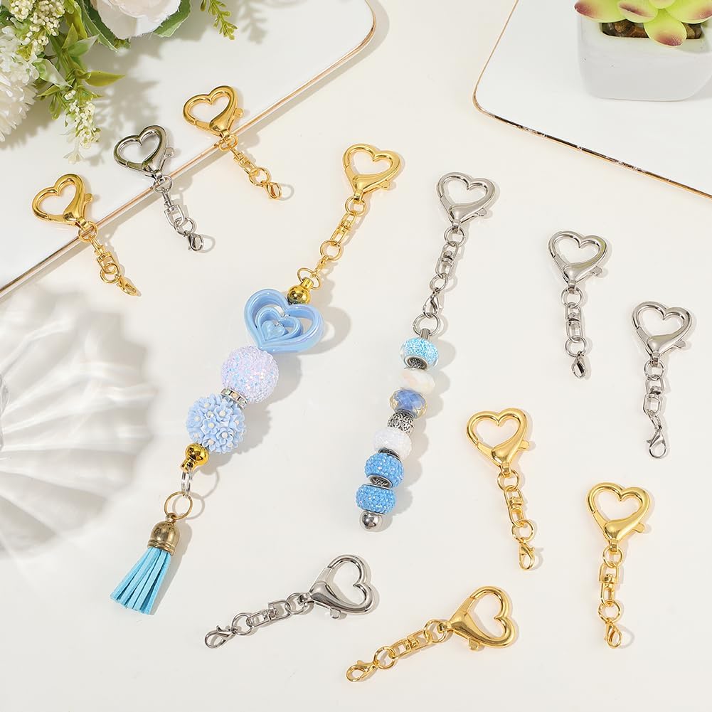 5/15/30Pcs Heart Shaped Swivel - Jewelry Making Findings review and price