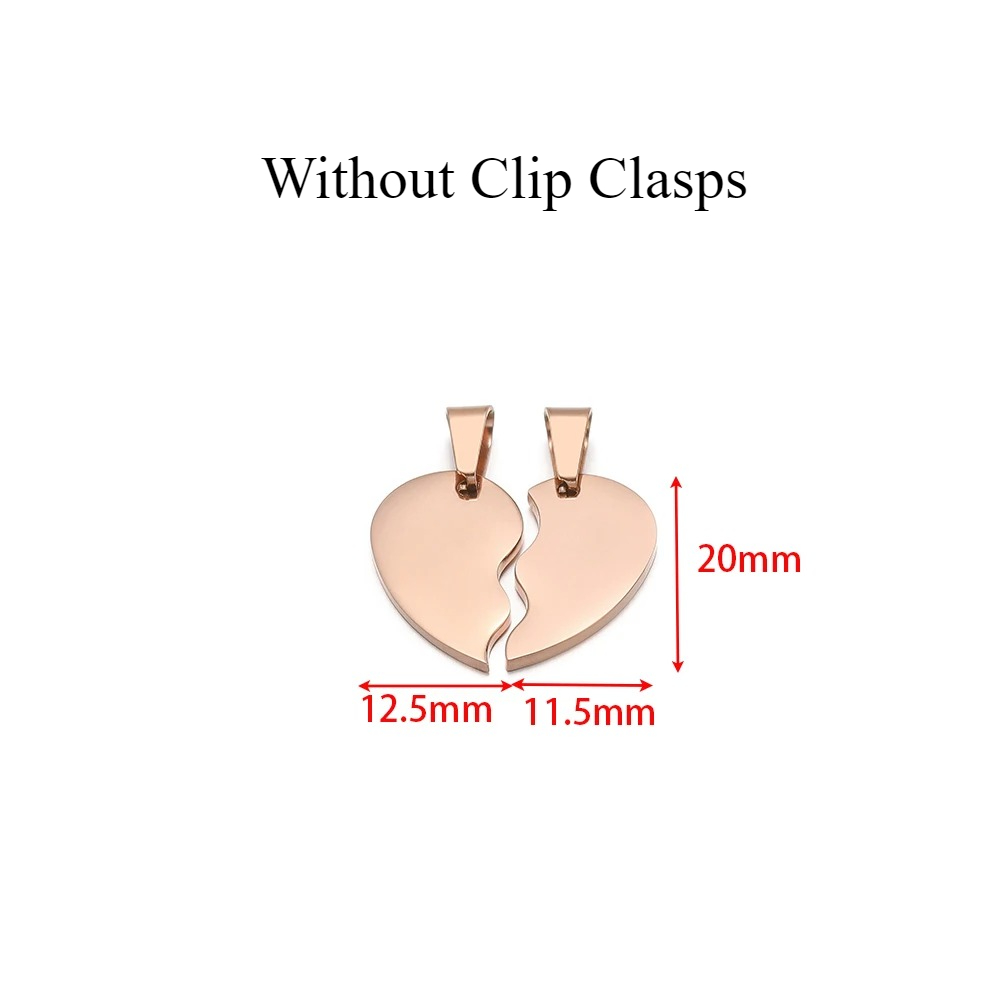 2Pcs/set Stainless Steel Gold  - Jewelry Making For Couples review and price