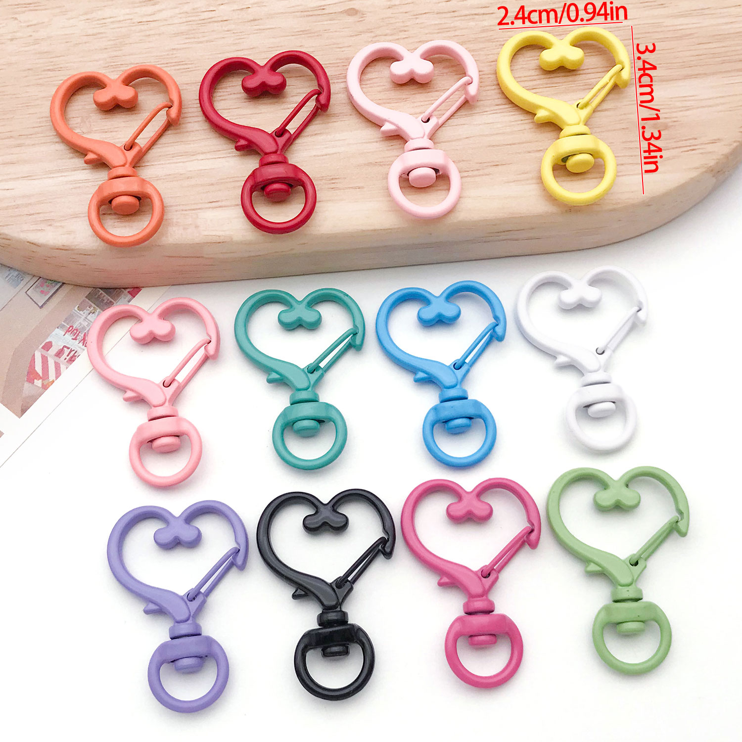 20pcs 24x34mm Paint Love Hook  - Jewelry Making Chain review and price