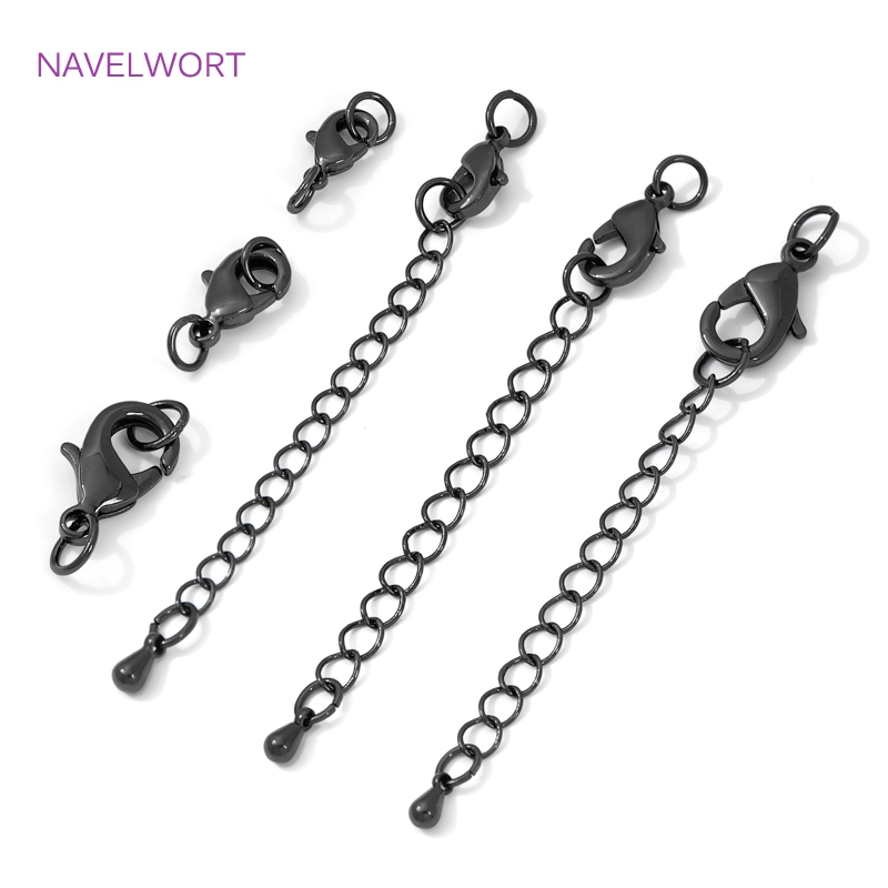 Black Color Brass Lobster Clas - Jewelry Making Chain review and price