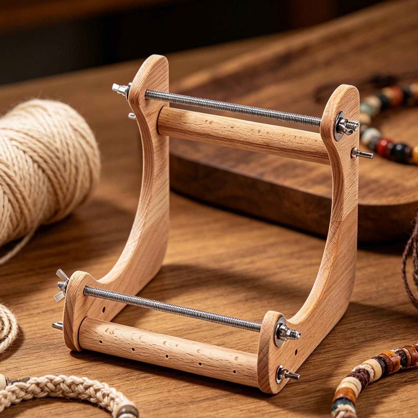 1pc Wood Beading Loom Adjustab - Jewelry Making Machine review and price