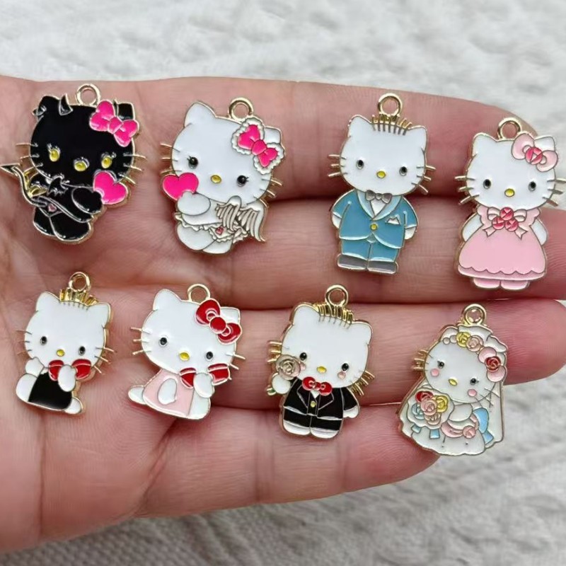 10pcs Cartoon Enamel Couple Ca - Jewelry Making For Couples review and price