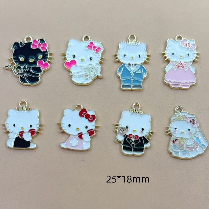 10pcs Cartoon Enamel Couple Ca - Jewelry Making For Couples review and price